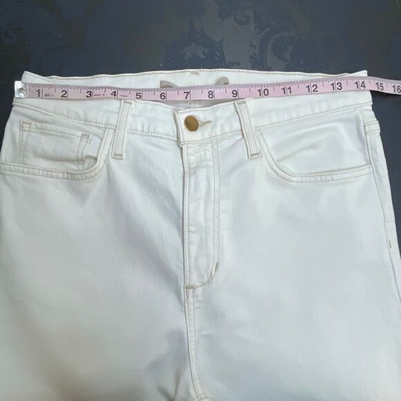 Joe’s The Blake High Rise Wide Leg Crop Milk White Size 29 - Picture 7 of 14